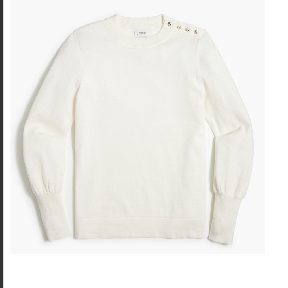 J. Crew Factory Puff-sleeve sweater BC573
